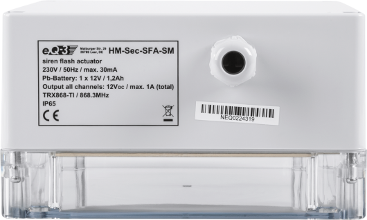 HomeMatic Wireless Siren/Flash Actuator