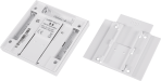 Flat wireless push-button with colour graphic display