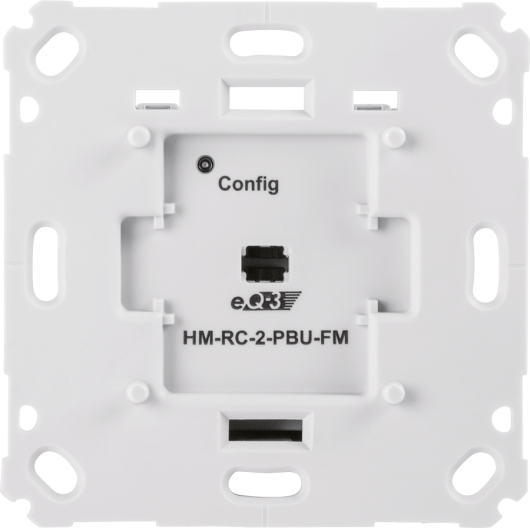 HomeMatic Wireless Remote Control 2-channel for brand switch systems, flush-mount