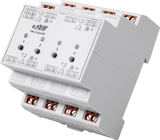 HomeMatic Wireless Switch Actuator 4-channel, DIN-rail mount