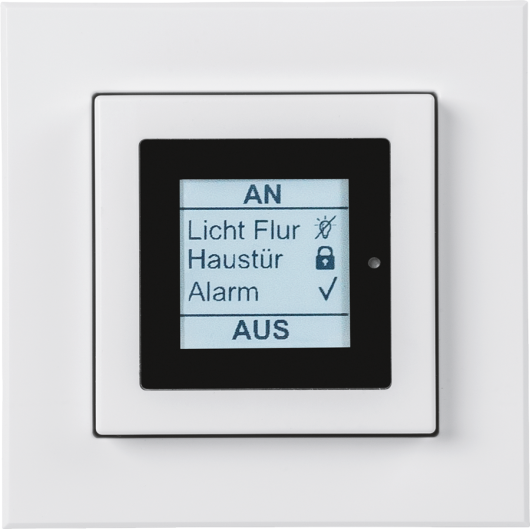 Wireless Status Display with push-button for 55 mm frames