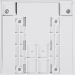 Flat wireless push-button with colour graphic display